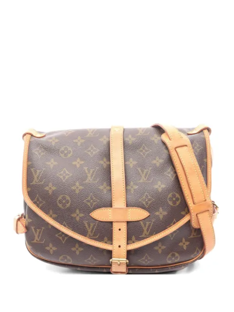 Louis Vuitton Pre-Owned 2005 30 Saumur monogram-pattern shoulder bag Brown 1070960MB0065