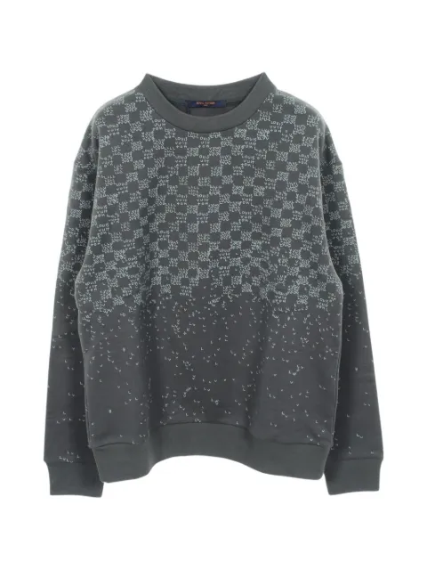 Louis Vuitton Pre-Owned Damier cotton sweater Grey 1070628