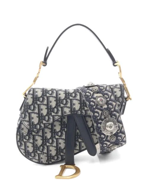 Christian Dior Pre-Owned 2010s Oblique Saddle handbag Neutrals 1070991