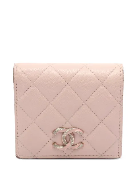 CHANEL Pre-Owned 2021 Matelassé bi-fold wallet Pink 1070726KA9N5L2G