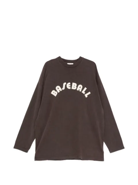 Fear Of God logo-print long-sleeve T-shirt Brown FG9M109954HWJ