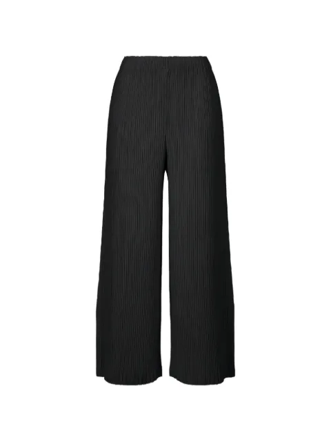 Issey Miyake Hatching pleated trousers Black IM66FF653