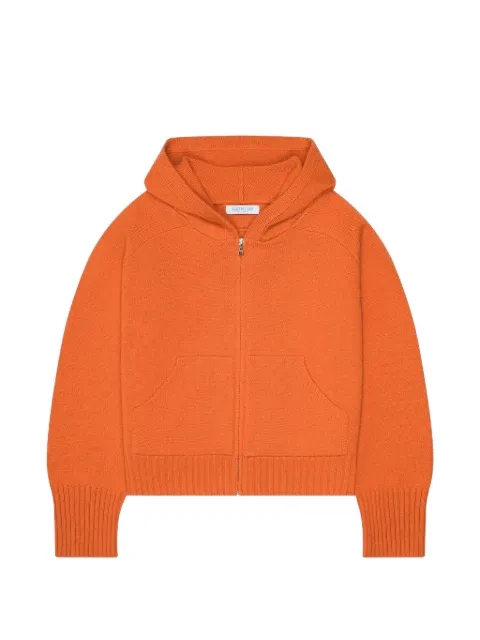 Calle Del Mar hooded cashmere cardigan Orange CDMCH106