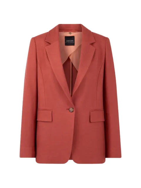 MARCCAIN single-breasted notched-lapels blazer Red AC3434W69