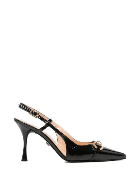 SERGIO MORETTI FIRENZE horsebit-detail slingback pumps Black 6020496402