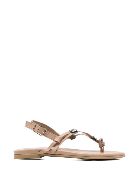 SERGIO MORETTI FIRENZE buckle-fastening thong sandals Brown 60156223