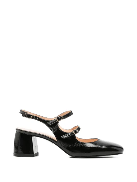 SERGIO MORETTI FIRENZE triple-strap slingback pumps Black 6020701003