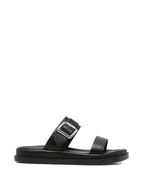 SERGIO MORETTI FIRENZE buckle-fastening leather sandals Black 6570507590