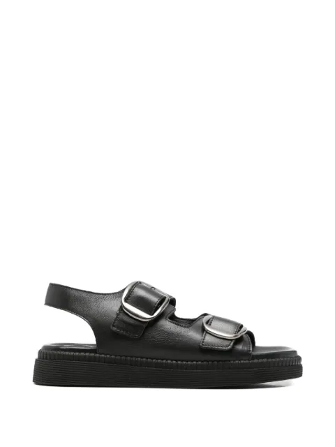 SERGIO MORETTI FIRENZE buckle-fastening slingback sandals Black 6570630115