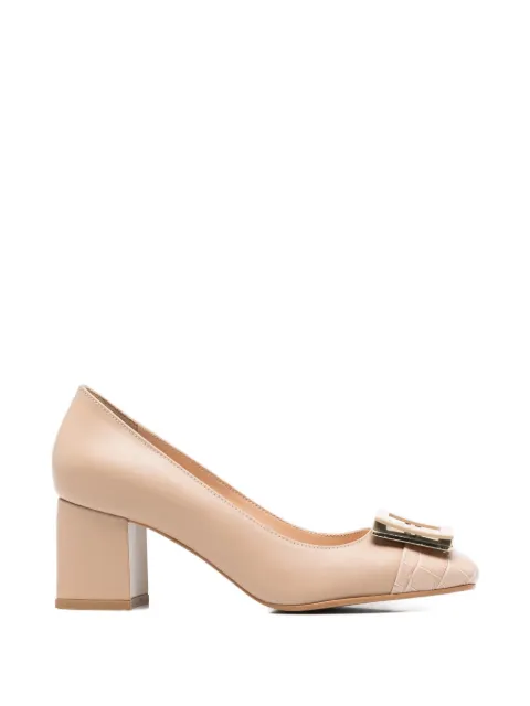 SERGIO MORETTI FIRENZE buckle-detail croc-effect pumps Neutrals 60207