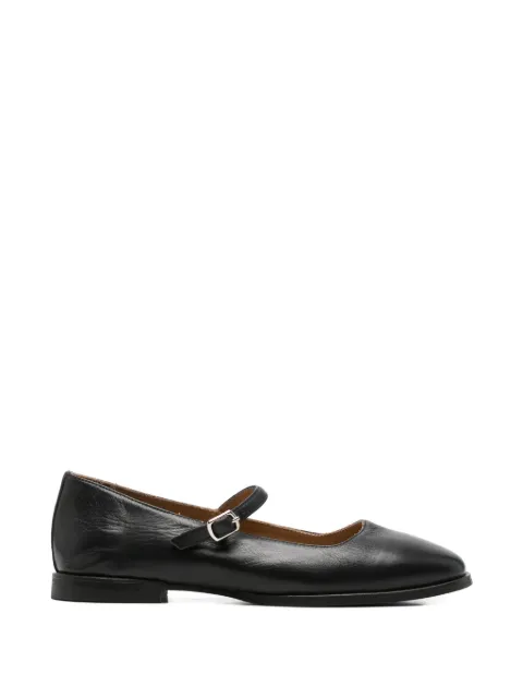 SERGIO MORETTI FIRENZE buckle-fastening leather ballet flats Black 65702101398