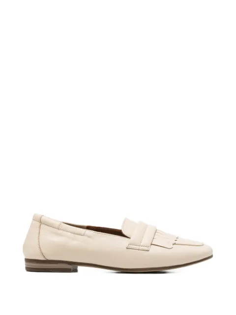 SERGIO MORETTI FIRENZE fringed leather loafers Neutrals 60155695