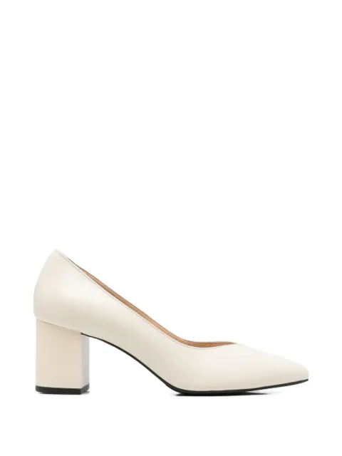 SERGIO MORETTI FIRENZE pointed-toe block-heel pumps Neutrals 6570295103