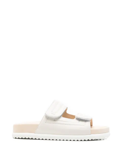 SERGIO MORETTI FIRENZE quilted touch-strap sandals Neutrals 60156243