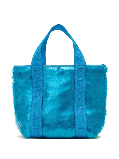 Undercover sequin-embellished tote bag Blue UP1F1B01