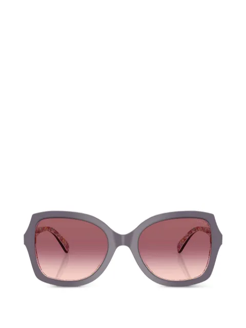 Coach tortoiseshell-effect butterfly-frame sunglasses Purple HC8410U