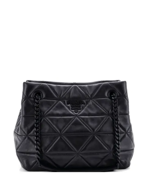 Prada Pre-Owned Spectrum Quilted Nappa Leather Medium tote bag Black 0N9EW6BUFYQ4D0CW