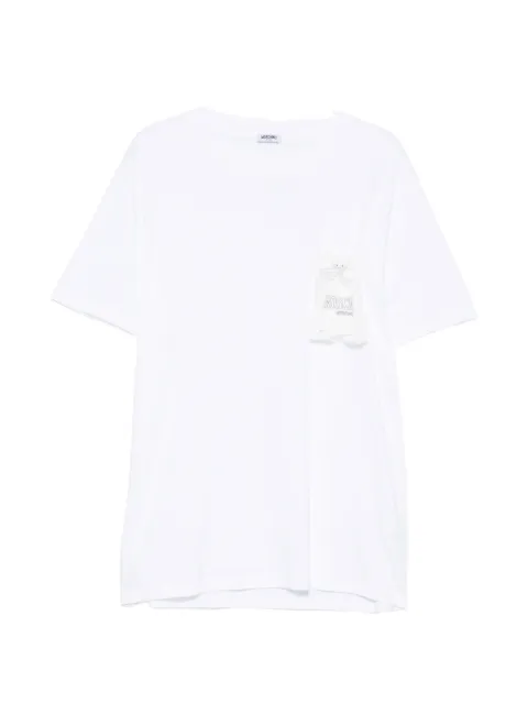 Moschino lace-up pocket T-shirt White A07049425