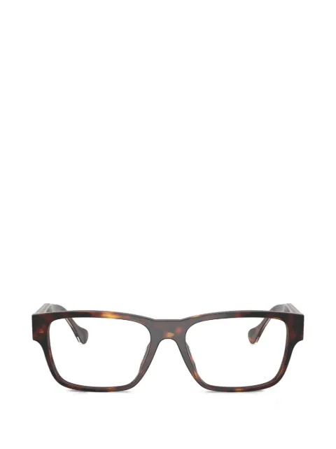 Versace Eyewear Medusa Greca rectangle-frame glasses Brown VE3390U