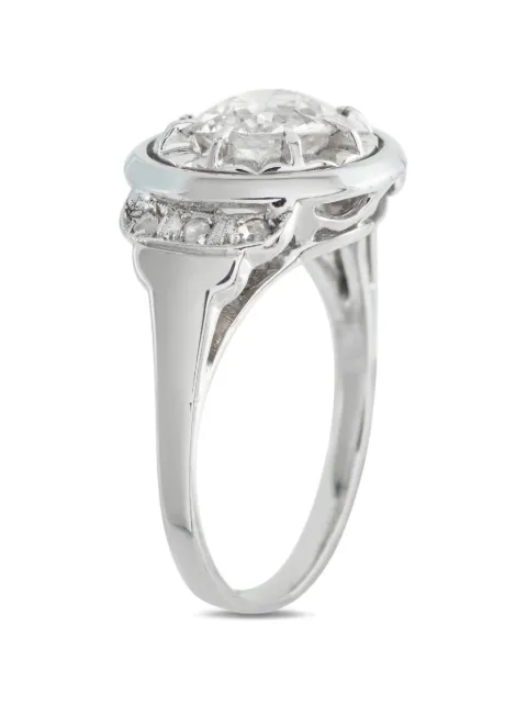 LB Exclusive diamond Art Deco ring White MF07043026