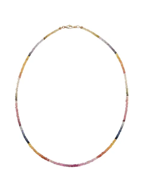 Lizzie Fortunato sapphire beaded necklace Gold FINEMOODBEADPASTELSAPH14K