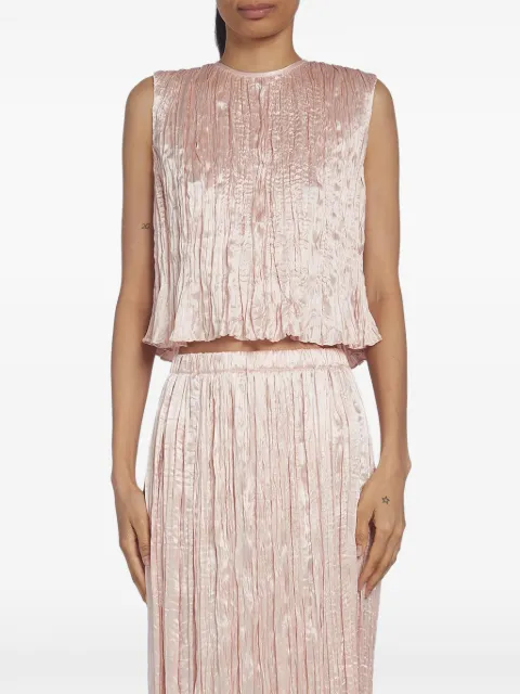 Adam Lippes Anouk plissé-effect top Pink P26127IL