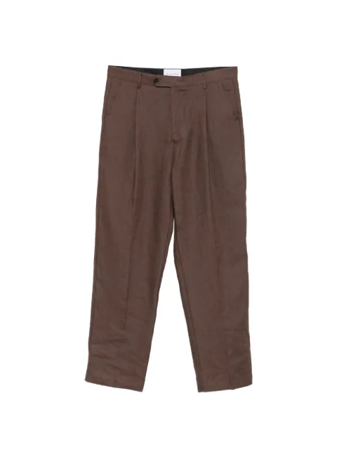 MARSEM pleated-front tailored trousers Brown P056SS26T003