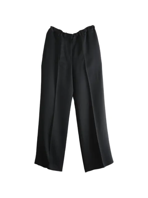 CALVIN KLEIN COLLECTION Fernanda pressed-crease wide-leg trousers Black VY0T400