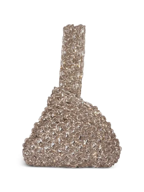 Hibourama Niky crystal-embellished tote bag Gold PE26HIBNIKY