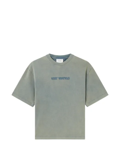 Axel Arigato logo-print acid-wash T-shirt Blue A3118011