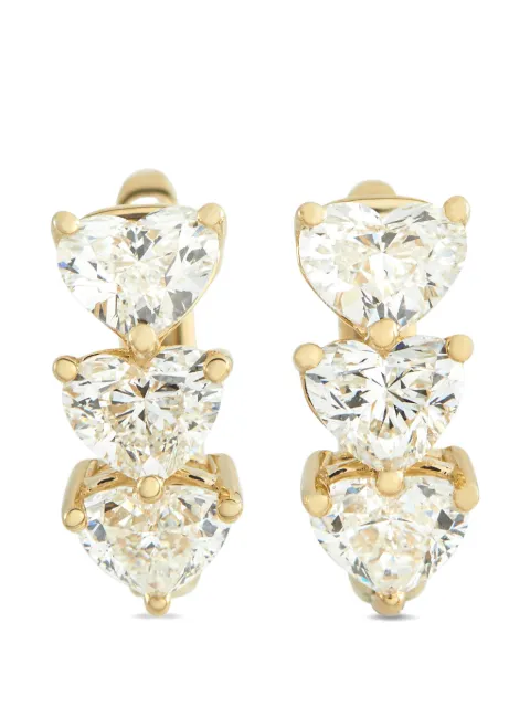 LB Exclusive diamond hoop earrings Gold AER193501Y