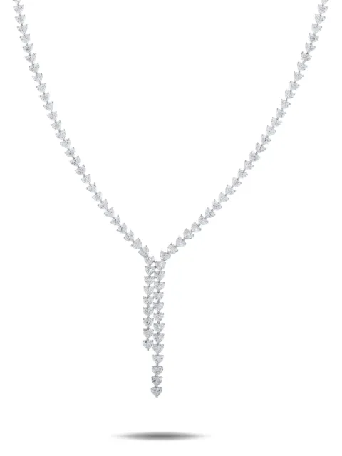 LB Exclusive heart diamond necklace Silver ANK209481