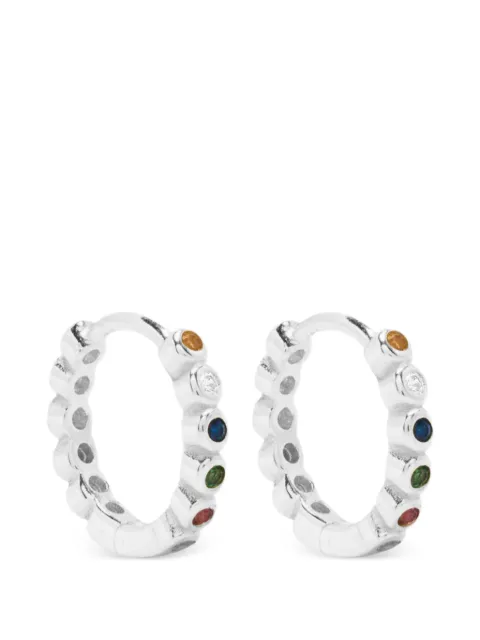 HZMER JEWELLERY circular-silhouette earrings Silver LERHS1905SILVER