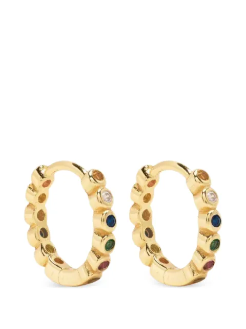 HZMER JEWELLERY circular-design huggie earrings Gold LERHG1904GOLD
