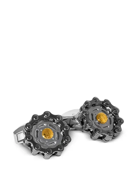 Tateossian Bici Gear chain-link cufflinks Silver RTCF0686