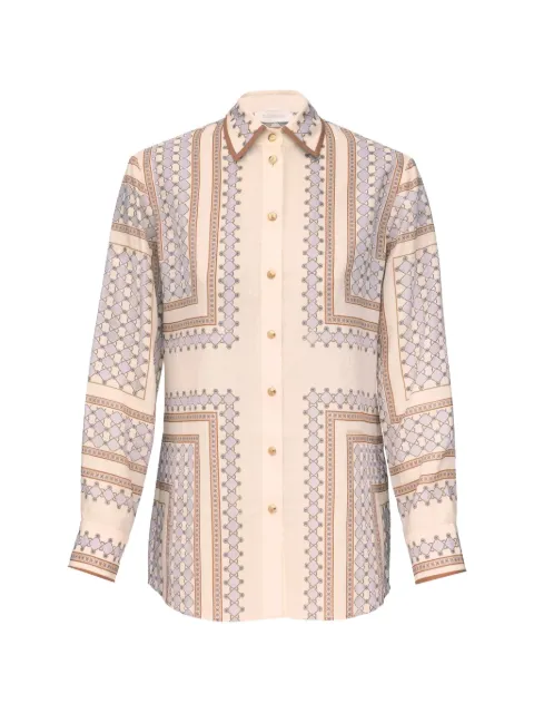 ZIMMERMANN geometric-print silk shirt Pink 5457TS26R