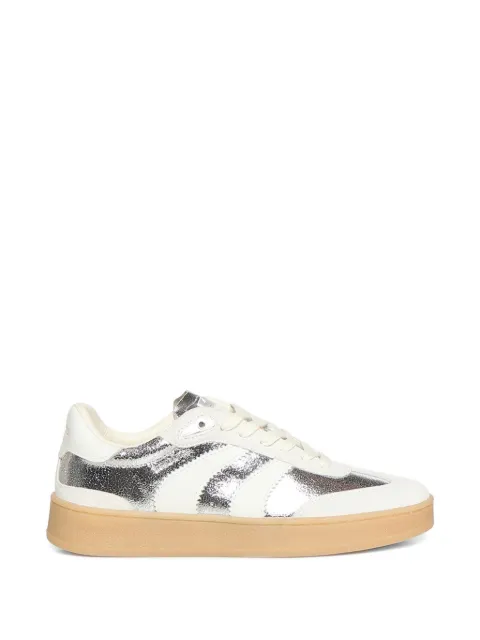 Crime London Wembley metallic-effect sneakers White 29304PP8