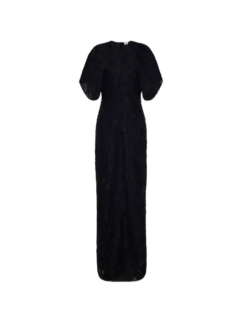 Adam Lippes Aoki fil-coupé maxi dress Black R26753FC