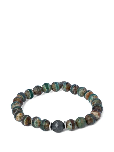 Tateossian Lhasa Graffiato beaded-stone bracelet Silver BR31603161