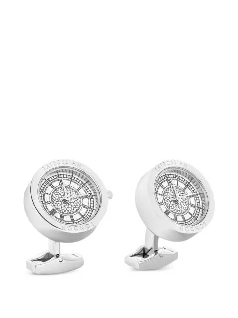 Tateossian Big Ben Watch cufflinks Silver CL2787