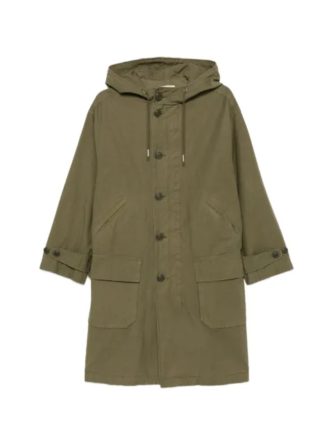 Nili Lotan hooded button-up parka coat Green 13684W2036