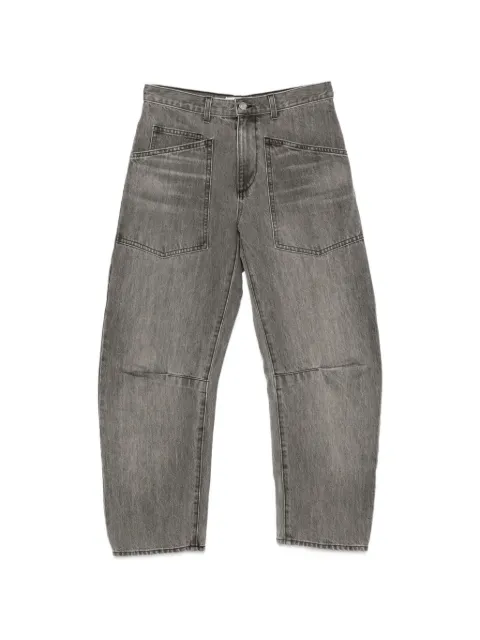 Nili Lotan faded patch-pocket jeans Grey 10193W1209