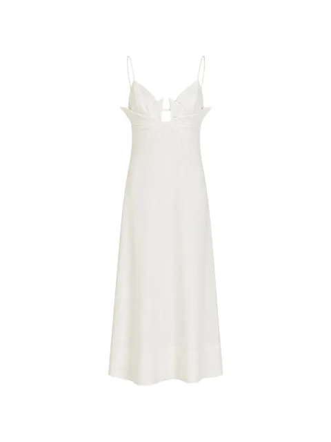 FARM Rio cut-out spaghetti-strap maxi dress White 356455