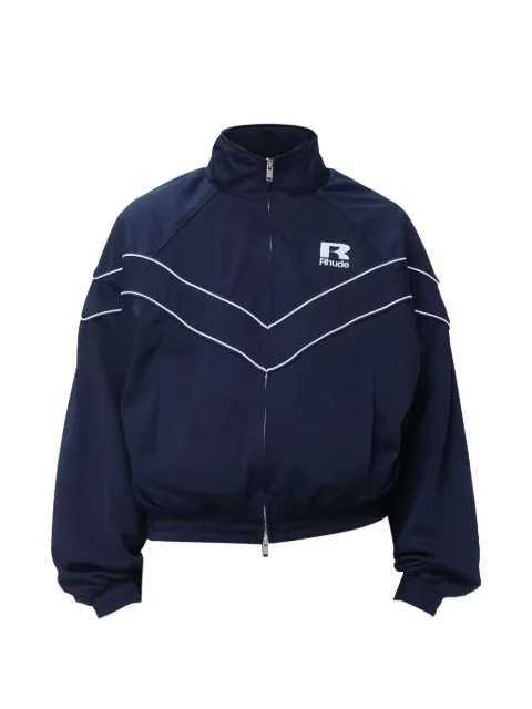 RHUDE logo-print jacket Blue RHSS26JA010413076