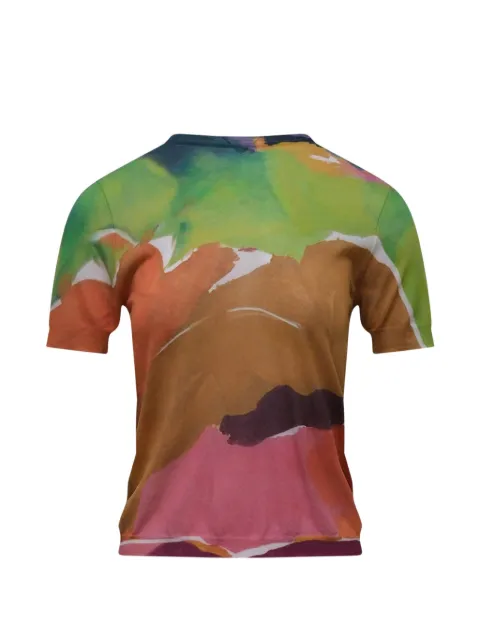 Ulla Johnson Sana abstract-print T-shirt Brown SP26073600