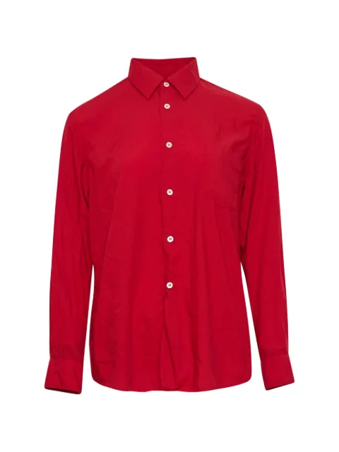 Comme Des Garçons long-sleeve button-down shirt Red GQB009
