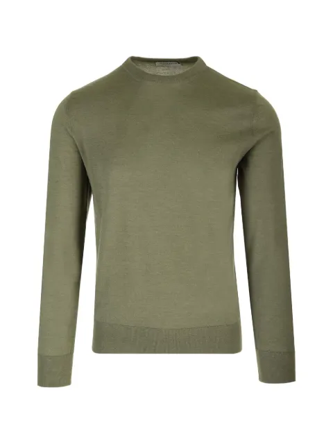 Al Duca D’Aosta 1902 fine-knit crew-neck sweater Green 73AGIROSILKA