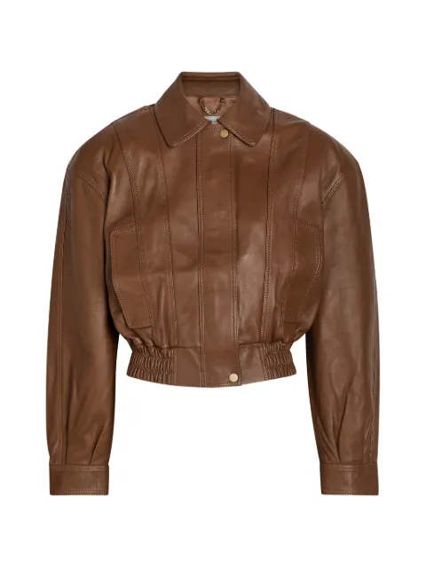 Ronny Kobo Samson leather jacket Brown 477805LEA
