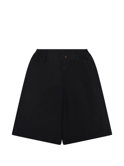Comme des Garçons Homme Wrinkled wide-leg shorts Black CDPMBTM0003