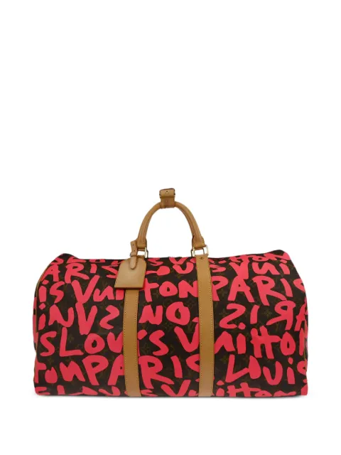 Louis Vuitton Pre-Owned 2009 Monogram Graffiti Keepall 50 duffle bag Pink 146141